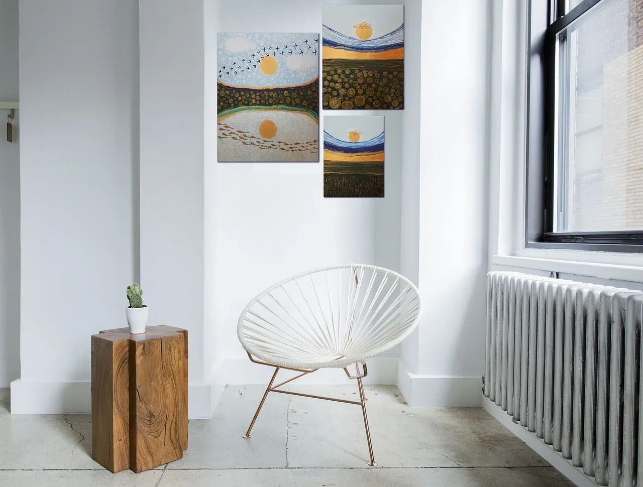 Light and roomy decor pic basking in sunlight